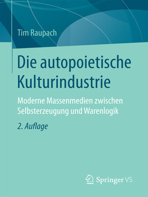 cover image of Die autopoietische Kulturindustrie